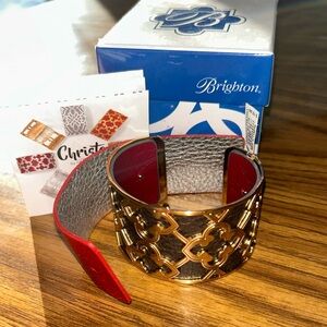 NWT/NWB Brighton Christo Toledo Customizable Cuff Bracelet 3 Piece Set w Box